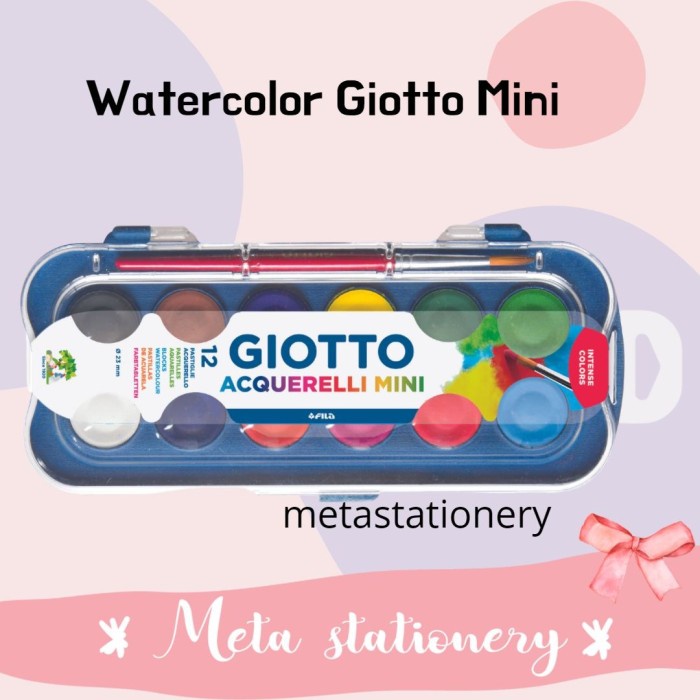 

Produk Terbaru Cat Air / Water Color Cake Aquarel Acquerelli Mini 12W Watercolor