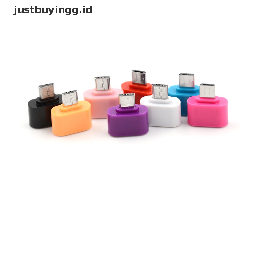 (Justbuyingg.Id) 3pcs Adapter Konverter Otg Micro Usb Male Ke Usb 2.0 Untuk Tablet Android