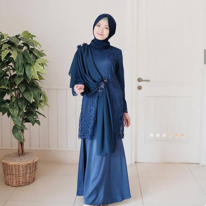 Baju pesta wanita / Dress formal / Gamis murah / Hijaber : Erha maxi