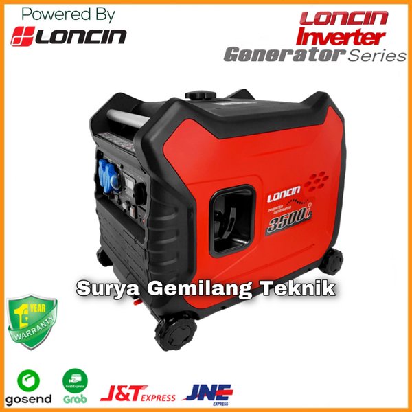 GENSET SILENT GENERATOR SET INVERTER BENSIN LONCIN LC3500i 3300 WATT