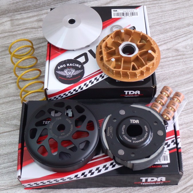 Paket Upgrade CVT PCX 150-ADV 150 TDR Kampas Ganda-Roller -Pulley ORI