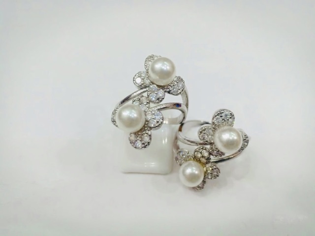 Cincin mutiara , yaxiya , xuping , cincin wanita