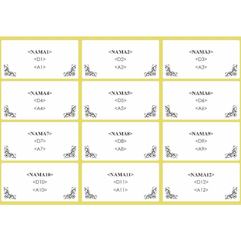 

Label Undangan 103