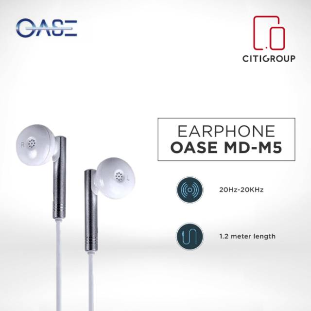 Earphone MD-M5 ORIGINAL - Headset Oase Oppo ORIGINAL - Headset bass