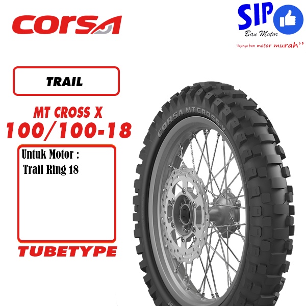 Ban motor trail Corsa MT Cross 100 100 18 tubetype