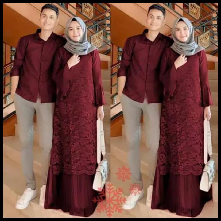 Harga Baju Gamis Brokat Couple Suami Istri Terbaru Mei 2021 Biggo Indonesia