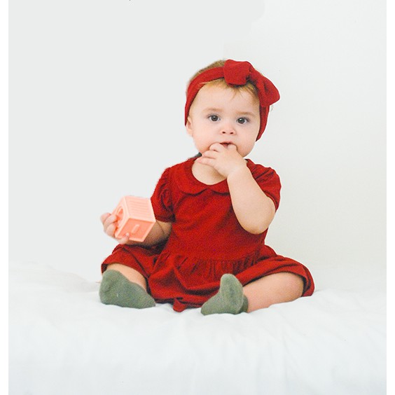 TINGTONG - Candy Dress - Dress Bayi Perempuan Dengan Celana - Ruffle Baby Dress