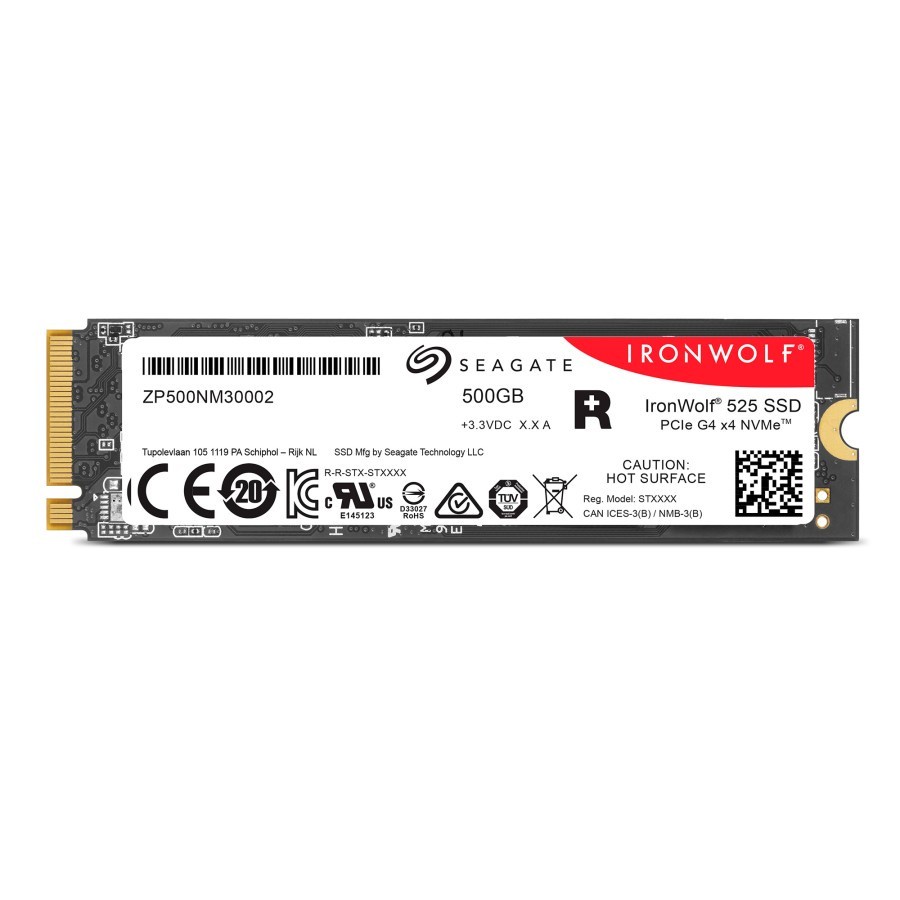 Seagate SSD M.2 2280 PCIe Gen4x4 500GB NAS - IronWolf 525 Series