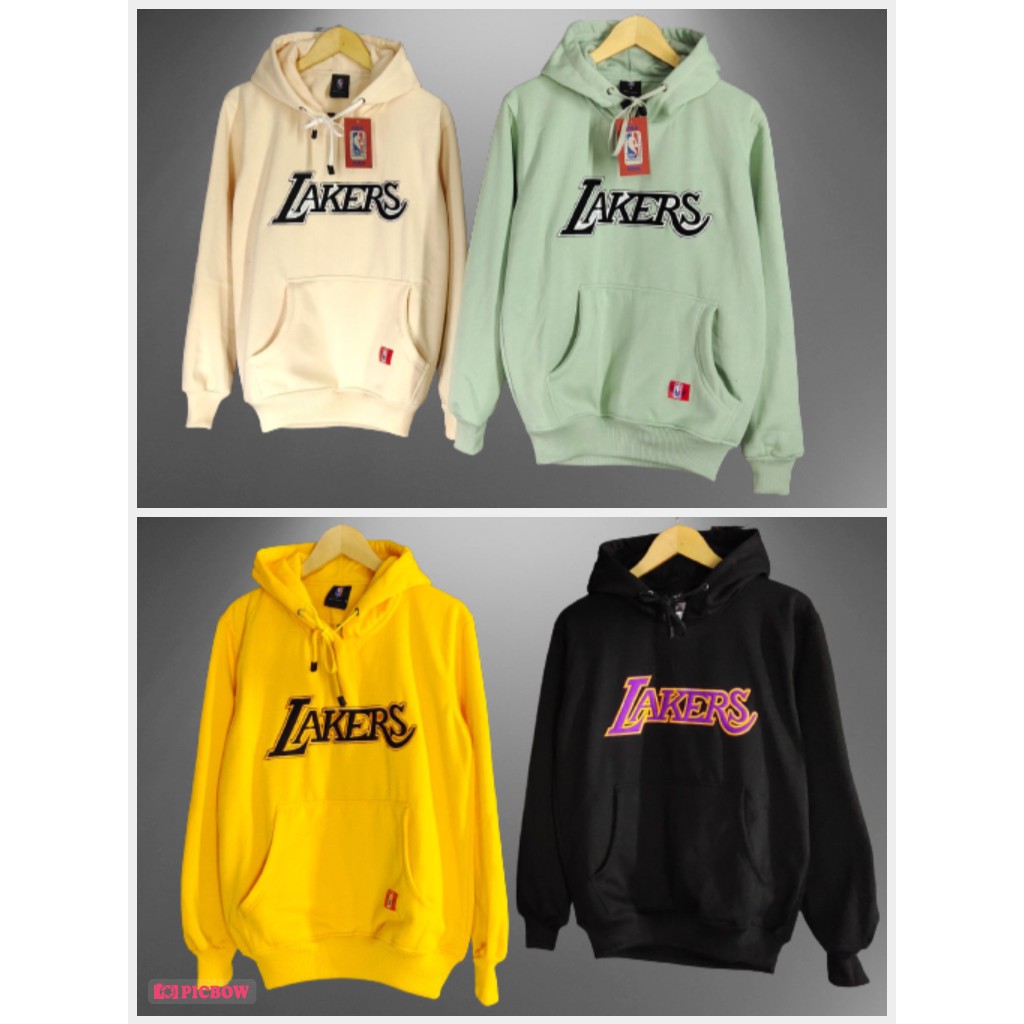 Hoodie sweater LAKERS terlaris bisa untuk pria/wanita