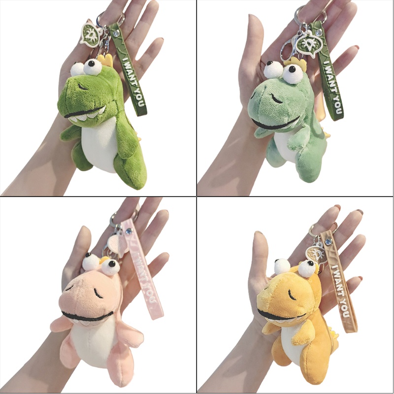 Mary 1Pcs Empat Pilihan Tersedia Mainan Plush Liontin Lucu Mainan Hewan, Boneka Sweetheart Mainan Dinosaurus Untuk Pasangan