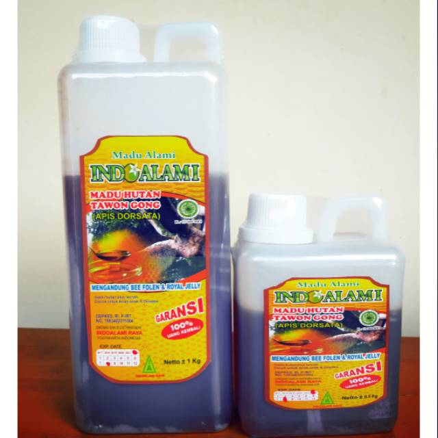 

Madu hutan indoalam kemasan 1 kg dan 500 gr