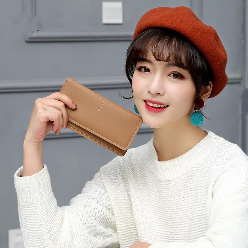 Forever Youth Dompet Lipat Tipis Dompet Panjang Wanita fashion Korea-6