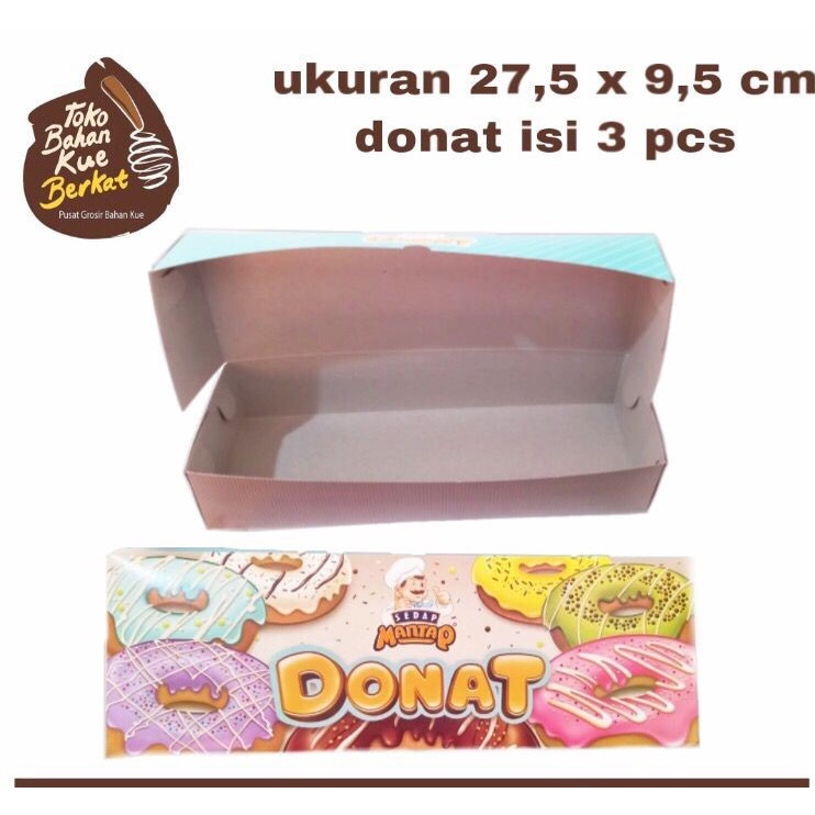 Dus Sedap Mantap Donat Ukuran 27 x 9,5 Cm