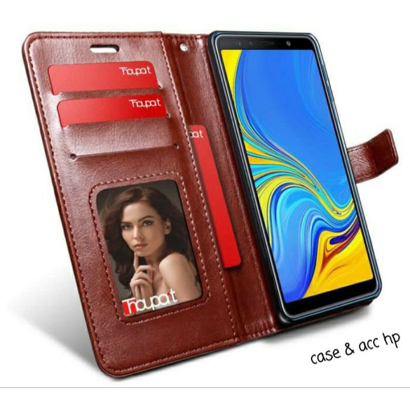 Samsung J1 ace J2 J3 J5 J7 J3 2016 Case Flip Cover Wallet Leather - Sarung Dompet Kulit Hp