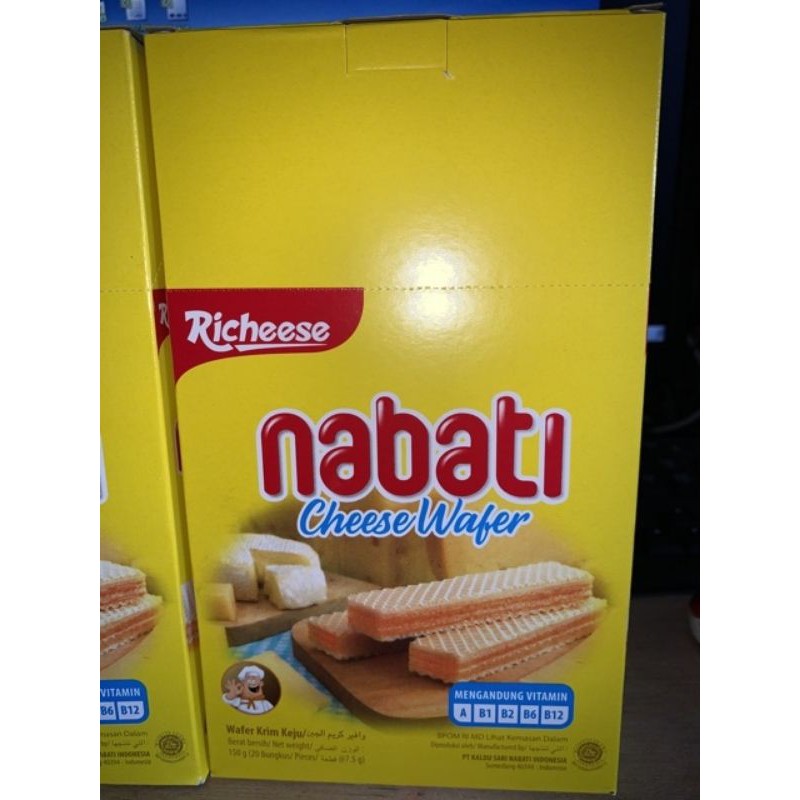 

Richeese Nabati Cheese Wafer Keju 7.5gr 1 box isi 20 pcs