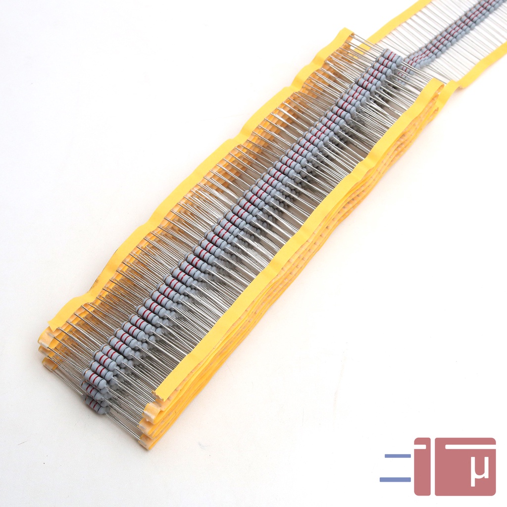 x10 Resistor 8K2 8.2K 1W Metal Oxide 5% Taiwan Kaki Tembaga