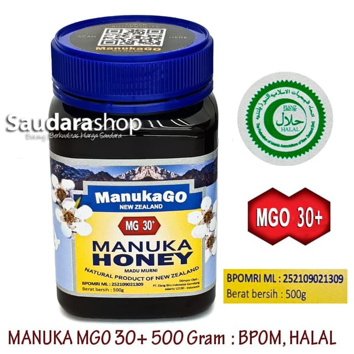 

Manukago / Manuka Honey MG 30+ 500gr / Madu Manuka Original 500gram
