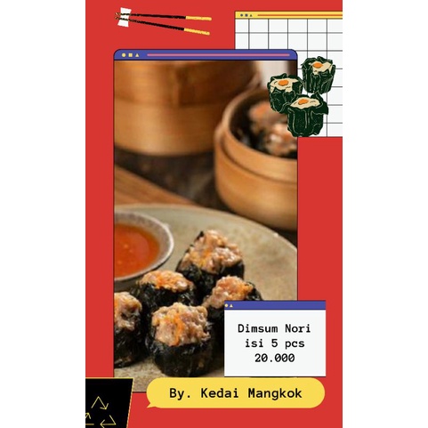 

dimsum nori isi 5 pcs by kedai mangkok