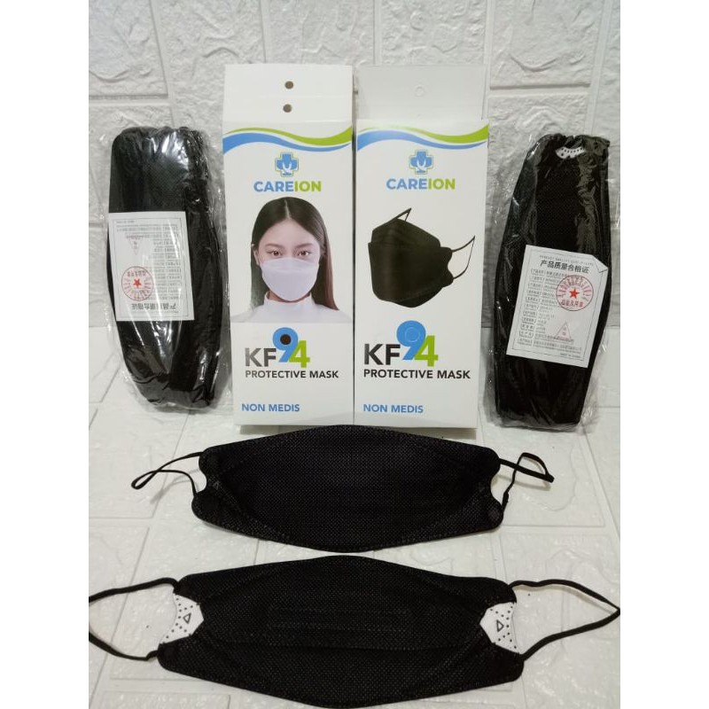 KF94 MASKER CAREION ISI 10PCS / BOX HITAM