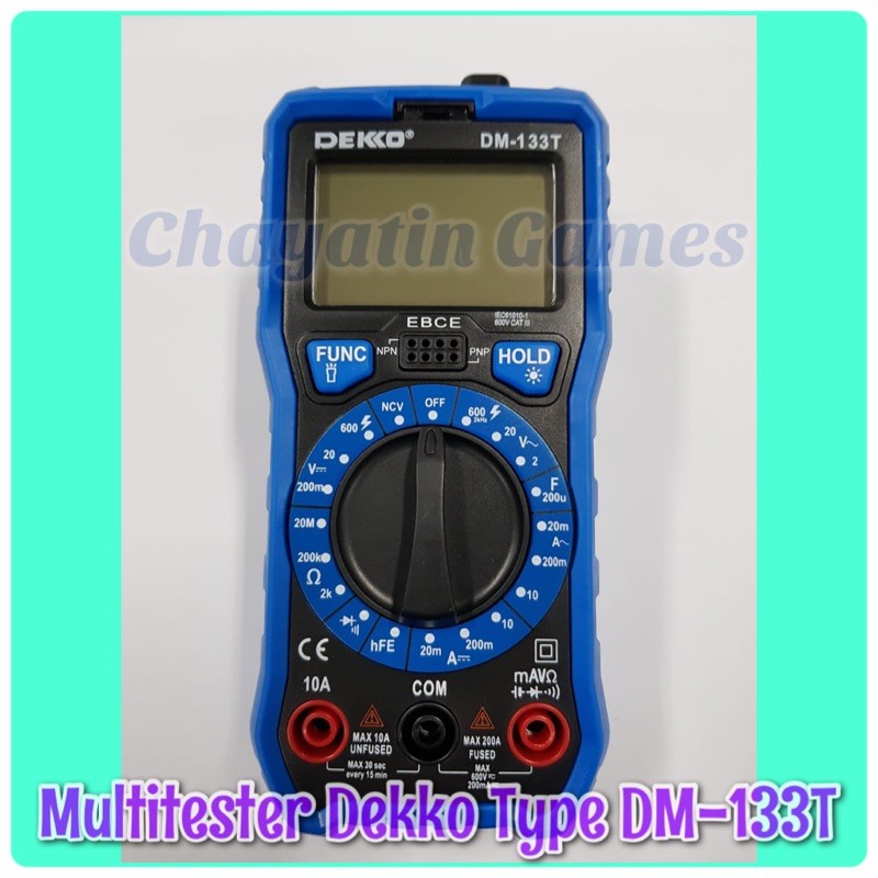 Multitester / Avometer / Tester Digital Merk DEKKO Type DM 133T