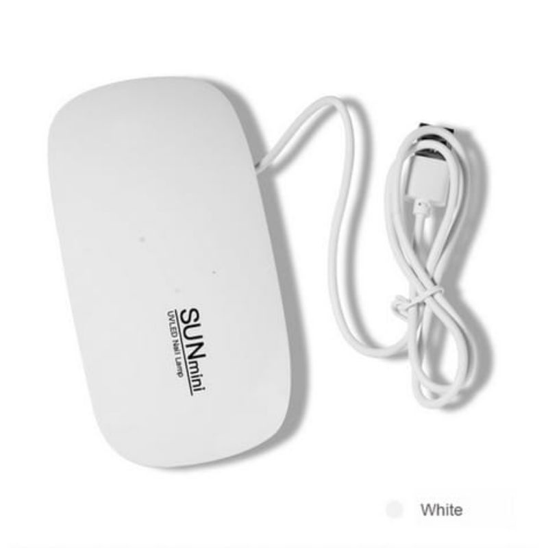 MSY Lampu LED UV Mini 6W Portabel Nail Dryer Untuk Pengering Kutek Gel