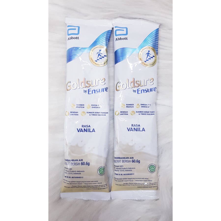 GOLDSURE SACHET RASA VANILA ISI 60,6 GR