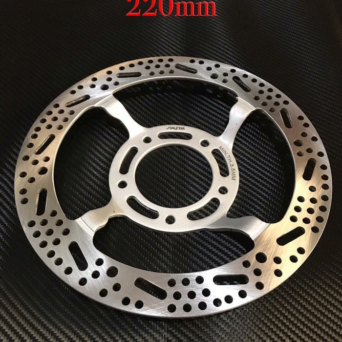 disc piringan cakram sunstar wave110 220mm lubang 5 model coak