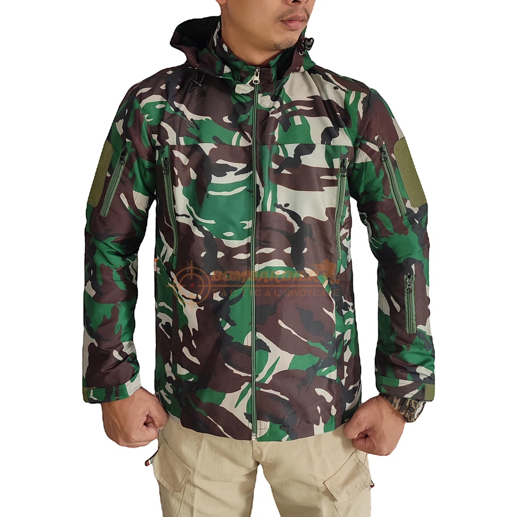 Jaket Pria Loreng Jaket PRIA Gunung Anti air TAD TNI