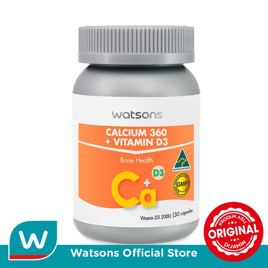 Watsons Calcium 360mg + Vitamin D3 30s