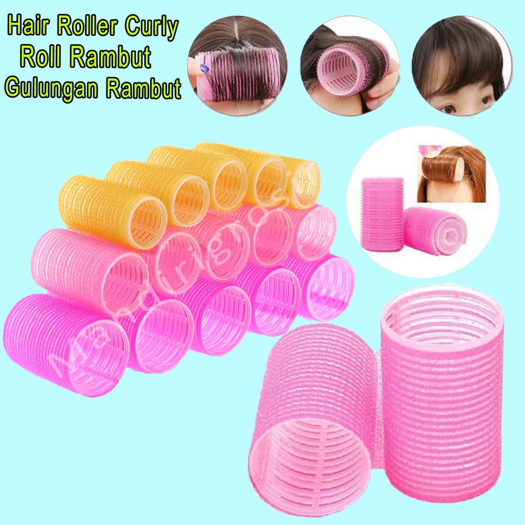 Hair Roller Curly * Roll Rambut Tempel * Clip Hair Curler * Gulungan Rambut * Roll Jepit