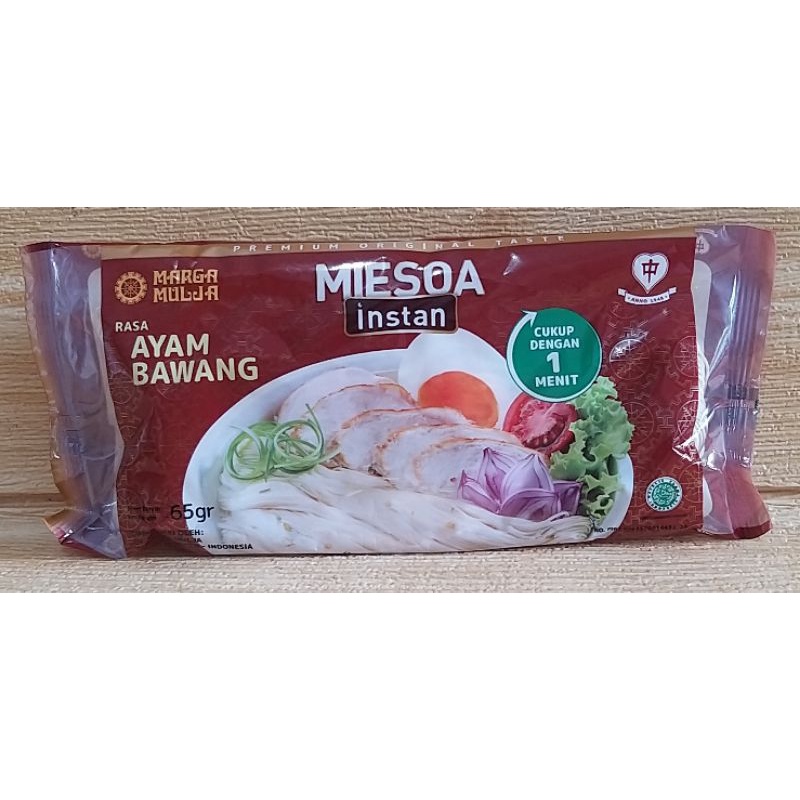 ✔MURAH Misua Kuah Instan + Bumbu Cap Marga Mulya Rasa Ayam Bawang 65gr / Mesoa Instan