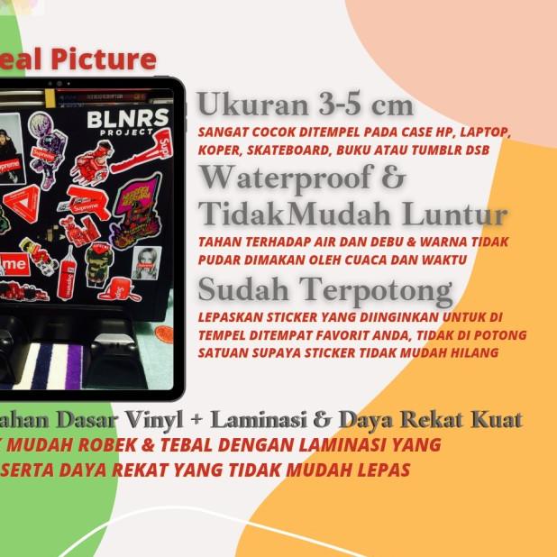 

✵ STICKER BAND 50 PCS STIKER TUMBLR STICKER GITAR KOPER HELM LAPTOP HP - ST028 ☄