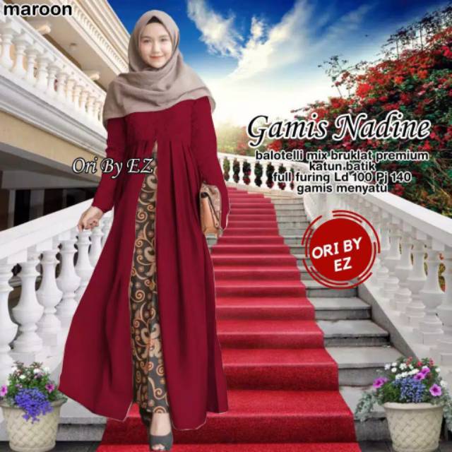 Maura Couple - Sania Ruffle Batik Couple Ori Ndoro Jowi DNT Garansi Termurah Shopee -  MODERN BATIK