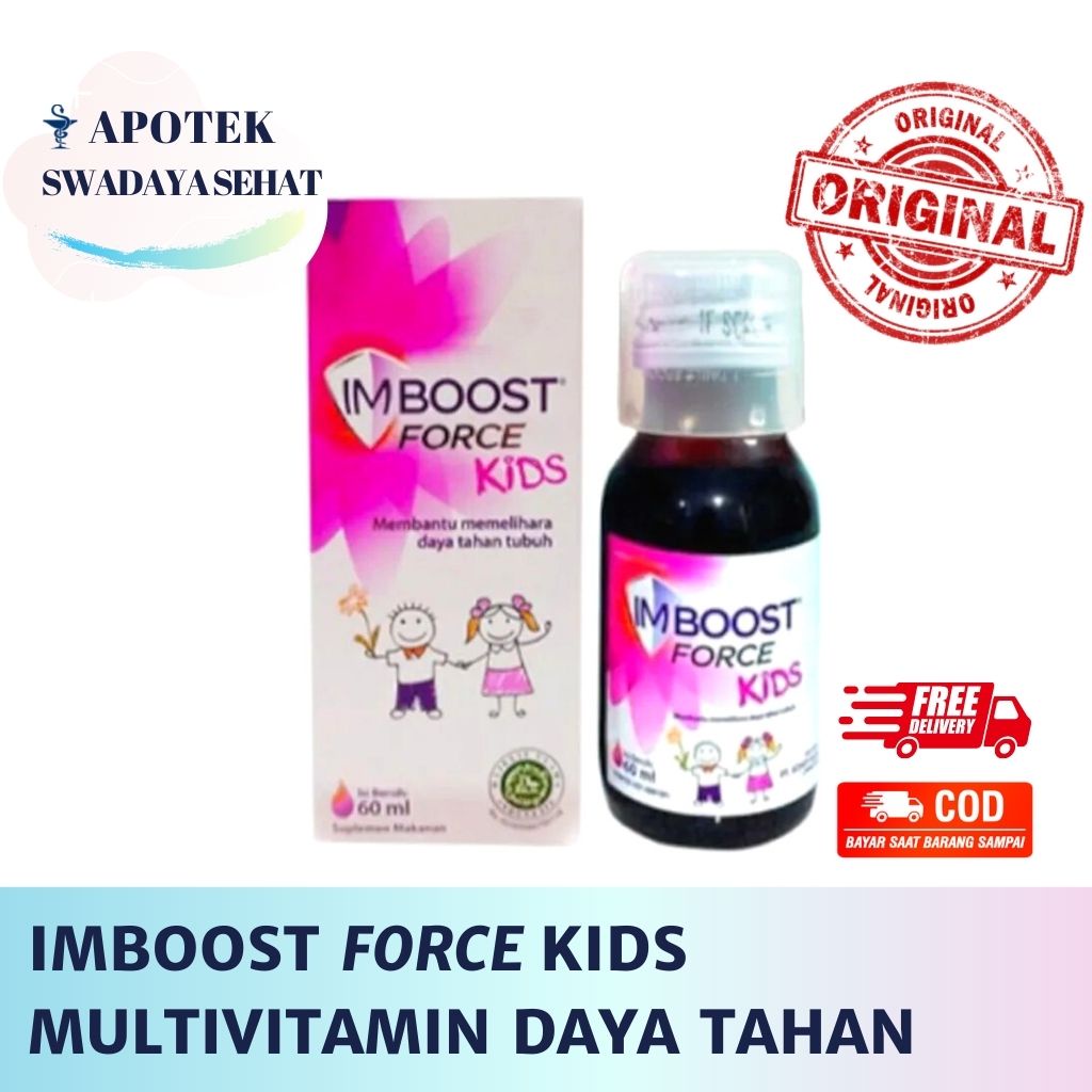 IMBOOST Force Kids Sirup 120 ML Vitamin Daya Tahan Tubuh Anak Sirup 60 ML