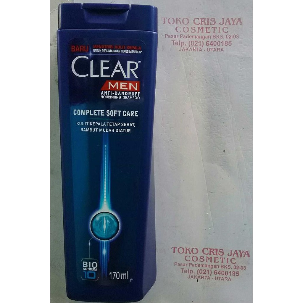 shampoo SHAMPOO CLEAR MEN COMPLETE SOFT CARE 170ML