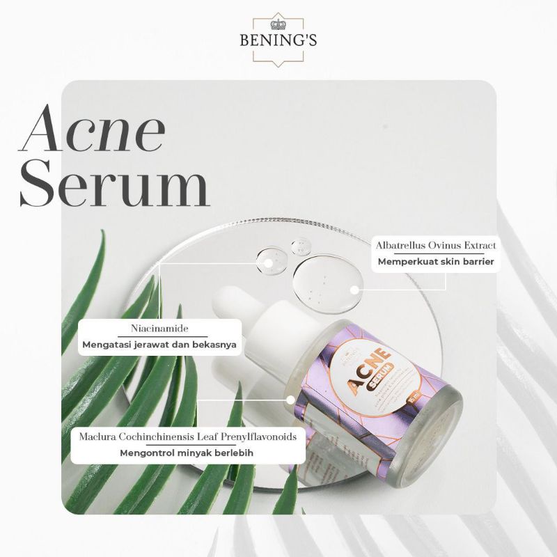 ACNE SERUM BENINGS SKINCARE BY DR OKY
