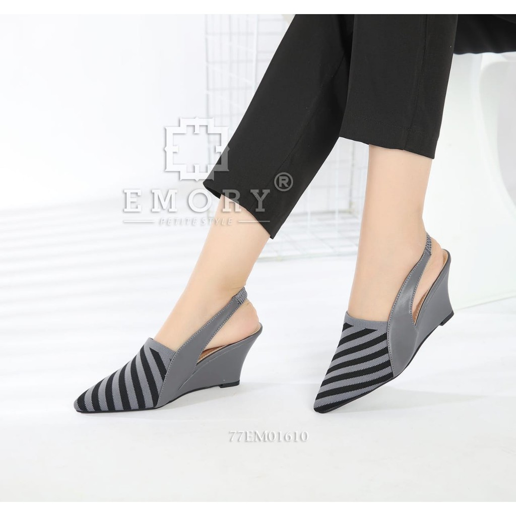  sandal  wedges wanita  EMORY  Zerra 1610 Shopee Indonesia