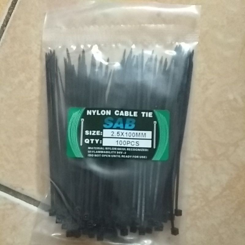 

cable tie kabel tis 2,5mm 100mm 1 pak isi 100 pcs