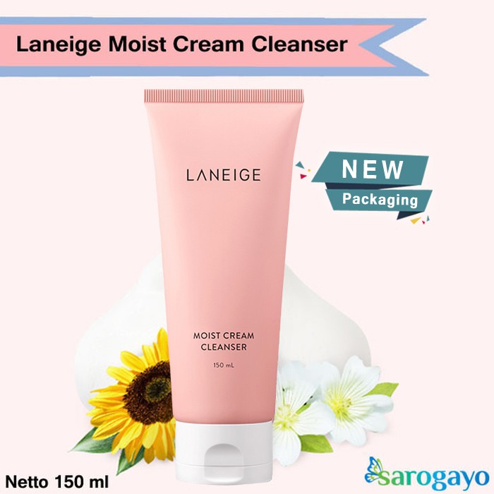 cara pakai laneige moist cream cleanser