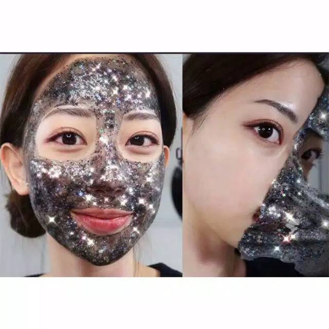 Masker wajah gliter