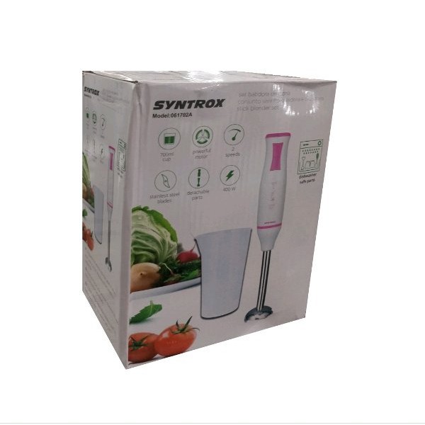 Syntrox  061707A Hand Blender Blender Tangan Plus Gelas Multifungsi