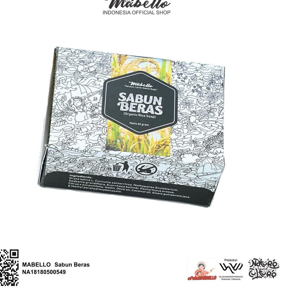 あ MABELLO sabun beras hitam (best seller)/ Handmade Soap/BPOM dan halal/sabun bedda lotong ₹