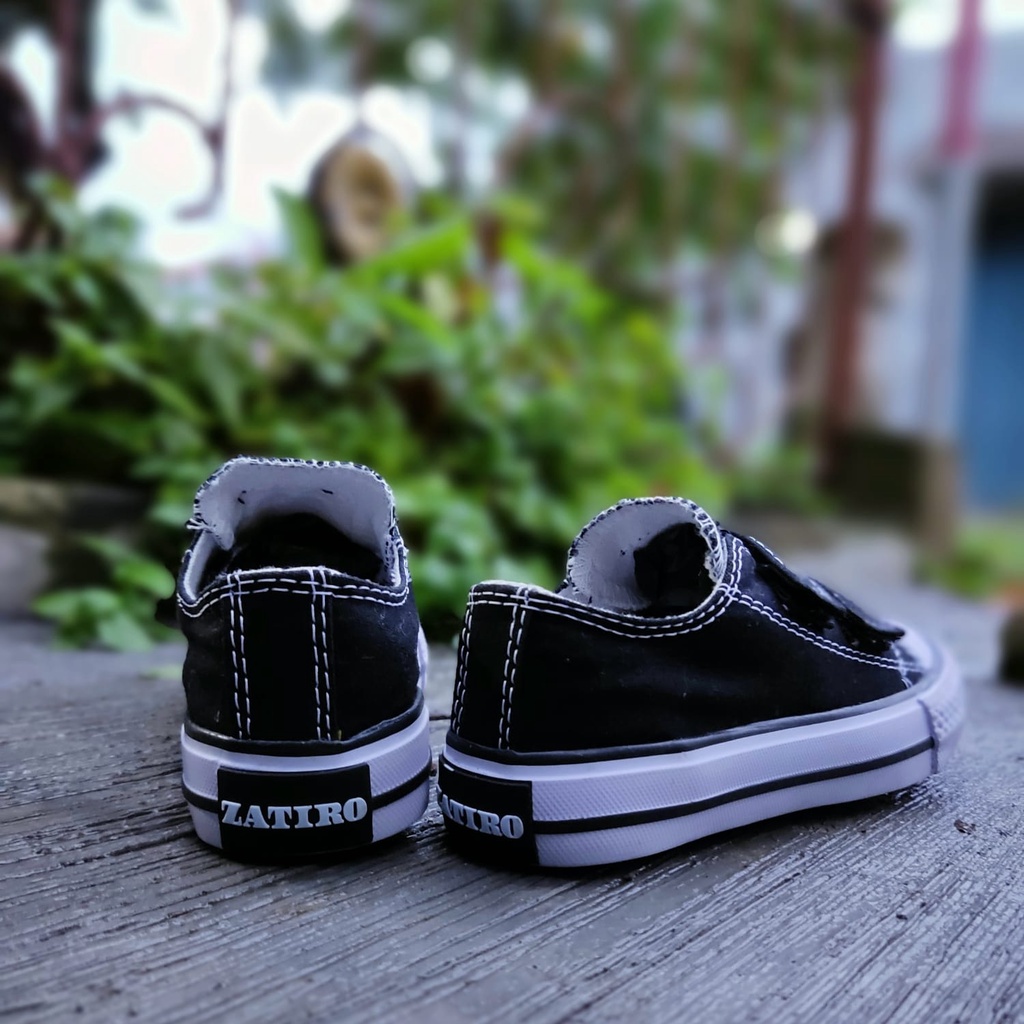 Sepatu Anak Laki-Laki &amp; Perempuan / Spatu Bocah uk 31-35 model Velcro Tempel / Logo Zatiro Premium Quality Sekolah Murah Berkualitas