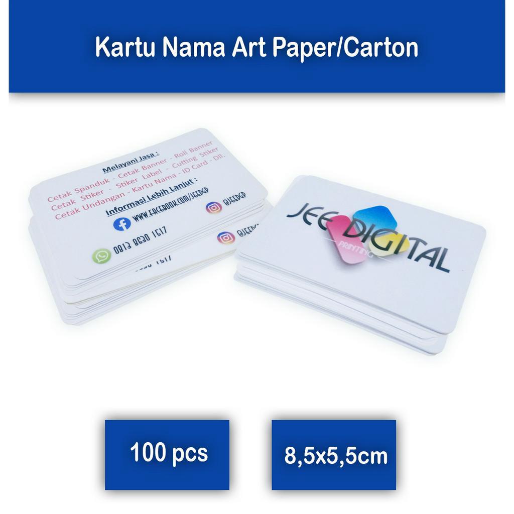 

Cetak Kartu Nama Custom Isi 100