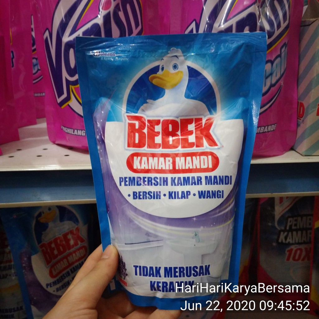 Bebek Pembersih Kamar Mandi Lavender Refill Pouch 400ml