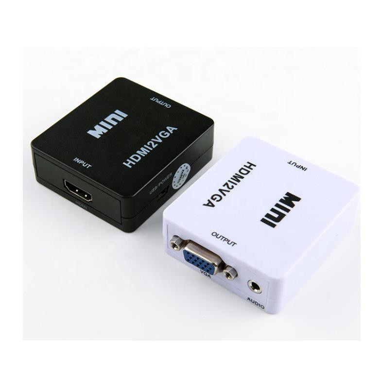 Mini HDMI2VGA Converter HDMI To VGA 1080P Female Konverter Video PS