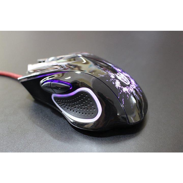 Mouse Gaming Kabel USB EWEADN V76 Silent Oprical 2.4Ghz PC Komputer Laptop