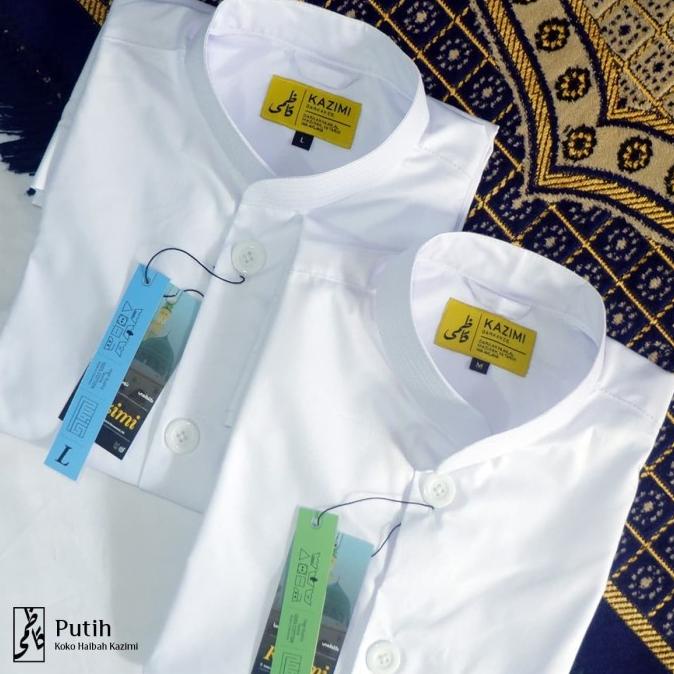 Baju Muslim Baju Koko Habaib Habaib Haibah Kazimi Putih