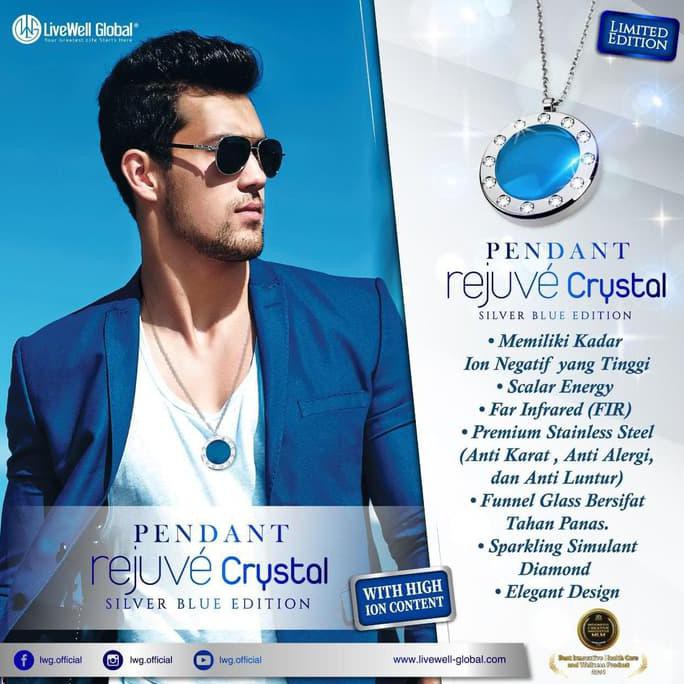 Hot Item Babebabauthentic Pendant Rejuve Crystal Blue - Livewell Global - Lwg