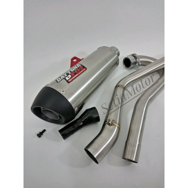 TERLARISS    Knalpot Daytona Original - Motor Honda CRF Full System Stanlis Lengkap    Termurah